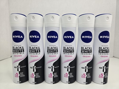#ad Nivea Black amp; White Invisible Original Anti Perspirant Spray 150ml 6 Pack Sealed $33.99