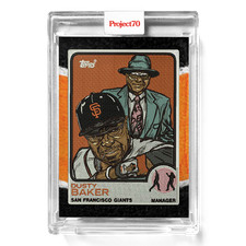 Topps PROJECT 70 Card 912 Dusty Baker by Mimsbandz - PR: 700