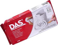 DAS White Air Drying & Self Hardening Modelling Sculpting Clay 1 kg Pack White