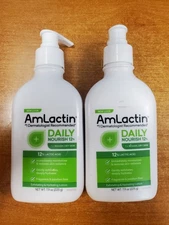 2 Pack: AmLactin Daily Nourish Body Lotion 12% Lactic Acid 7.9 oz ea (0187) R2P1