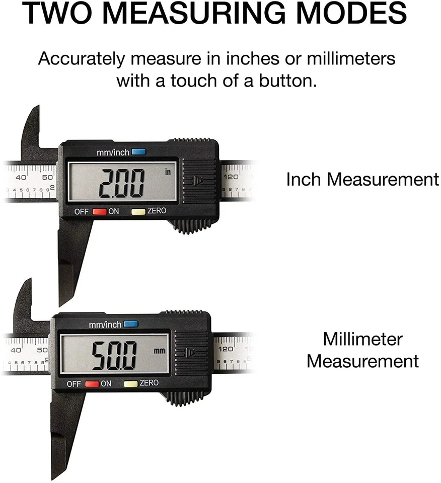 NEIKO 01417A 6” Digital Caliper Electronic Measuring Tool Range of 0-6”or 0-150m - Image 2 of 4