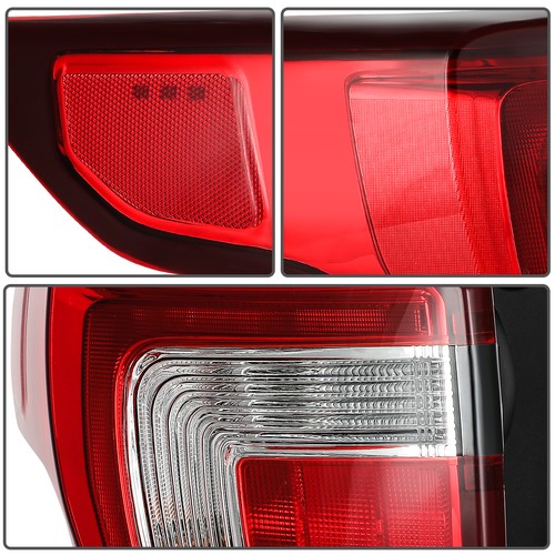 For 2016 - 2019 Ford Explorer Red Tail Lights Assembly Pair Turn Brake Lamp - Picture 7 of 10