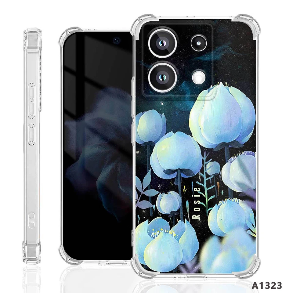 Funda Ultra Protectora Suave Teléfono para Xiaomi 15 14 13 12 Flores Cubierta Personalizada Foto 4 de 4