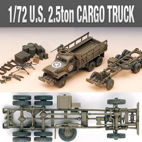 1/72 U.S.2.5ton Cargo Truck Accessories Academy Model #13402 | eBay