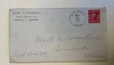 1908 Cover Chas. H. Stewart Harness Manufacturer Milroy Indiana