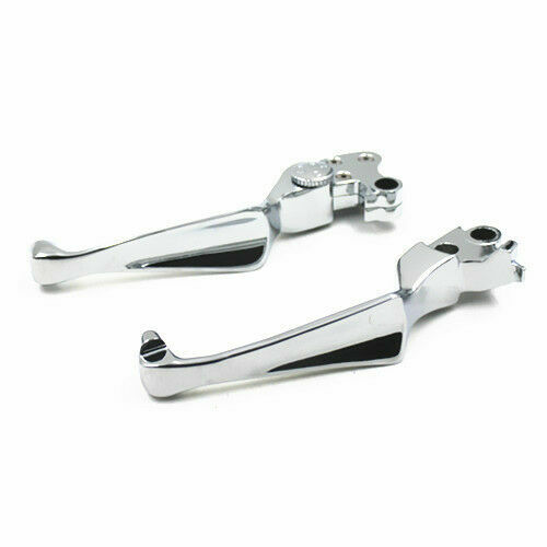 Motorcycle Skull Brake Clutch Levers For Harley Electra Glide Fat Bob FXDF FLST eBay