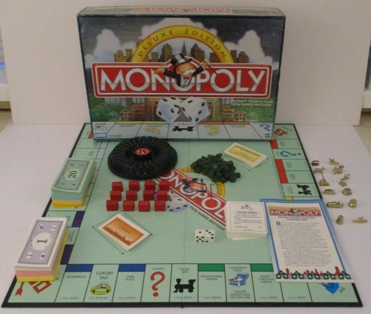 モノポリーページ Monopoly 1998 Deluxe Edition Hasbro Board Game Parts