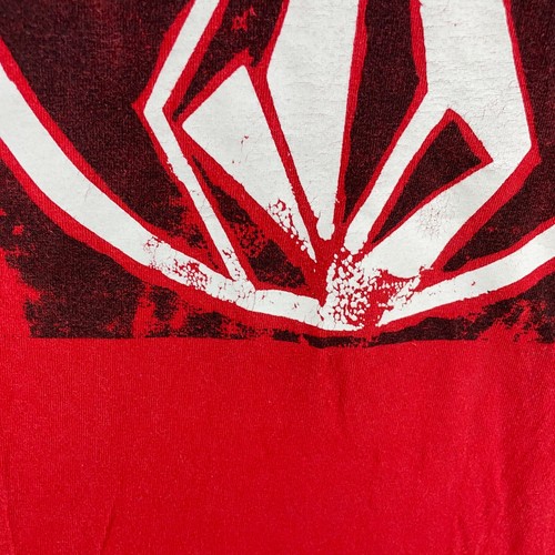 Vintage Volcom Skate Y2K Surf Red Black Logo T-Shirt Size Large - Picture 4 of 9