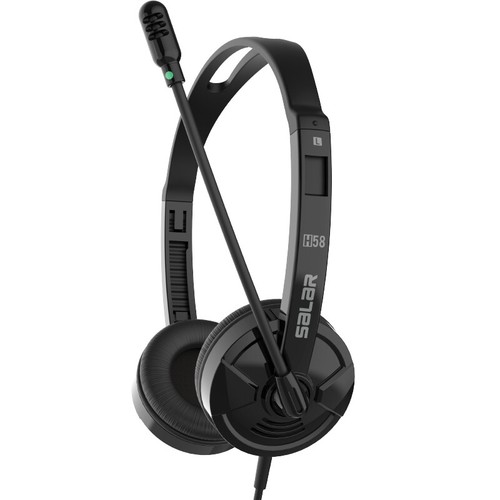 H58 office phone headset noise-cancelling microphone mute speaker headset