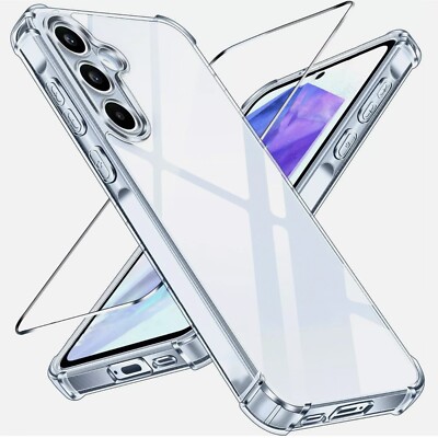 Hülle + Glas für Samsung Galaxy S26 S25 S24 S23 S22 FE Ultra 5G Silikon Case