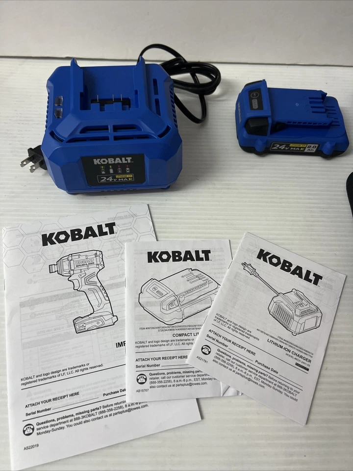 Kobalt 24V Max Brushless 1/4'' Impact Driver KID124B-03 w/Bag, Charger & Battery - Image 2 of 4