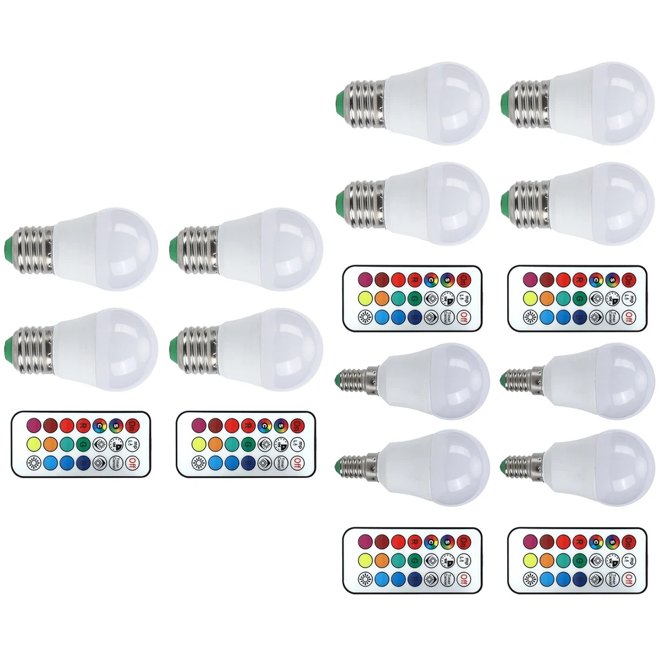 45W LED RGB Bulb Light Colorful Changeable Remote Control Lamp For Bedroom - Image 2 of 4