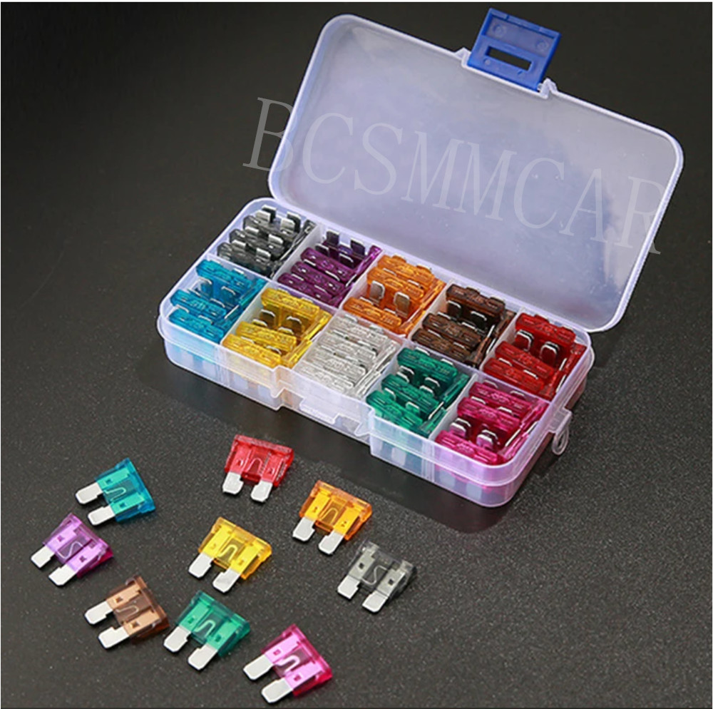 50x Micro Blade Fuses For Car Van Bike 2A 3A 5A 7.5A 10A 15A 20A 25A 30A 35A