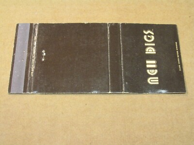 AG133 Matchbook Cover New Digs New York City NY junior sportswear
