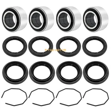 Front & Rear Wheel Hub Bearings Seals Kit for Arctic Cat 300 2x4 4X4 1998-2004