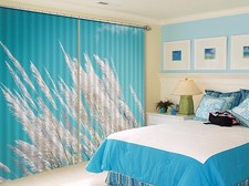 3D Straw sky 6 Blockout Photo Curtain Printing Curtains Drapes Fabric Window AU