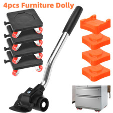 4Pcs Heavy Duty Furniture Moving Wheel Set 400kg Lifter and Universal Mover Tool