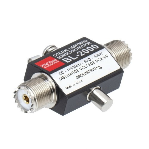 400W Coaxial Lightning Arrestor Surge Protector PL259 Female To PL259 Female - Afbeelding 2 van 6