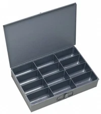 Durham 115-95 Steel Storage Drawer 18" Wide x 3" High x 12" Deep 12 Compartments
