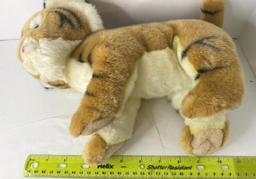 Baby Bengal Tiger Cub Soft Cuddly 10 Inch Plush Lovey Stuffed Animal Aurora - Picture 5 of 5