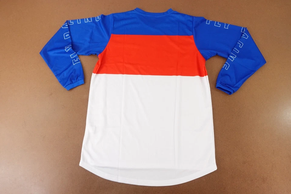 FLY Racing Men's Size Medium Red White Blue Long Sleeve F-16 Jersey - Image 4 of 4