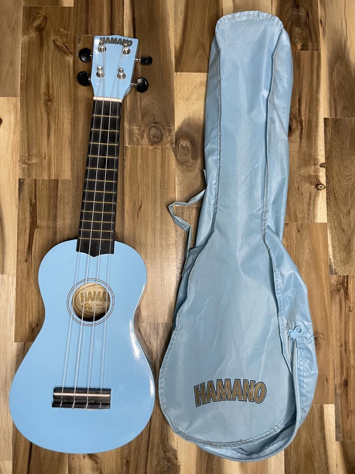 Beginner Ukulele set, Song Book With Hamano Soprano Ukulele Light Baby Blue - Image 4 of 4