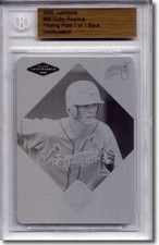 2005 COLBY RASMUS Rookie Printing Press Plate RC BGS 1/1