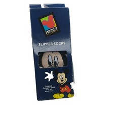 Vintage Mickey Mouse Unlimited Slipper Socks New in Box NOS