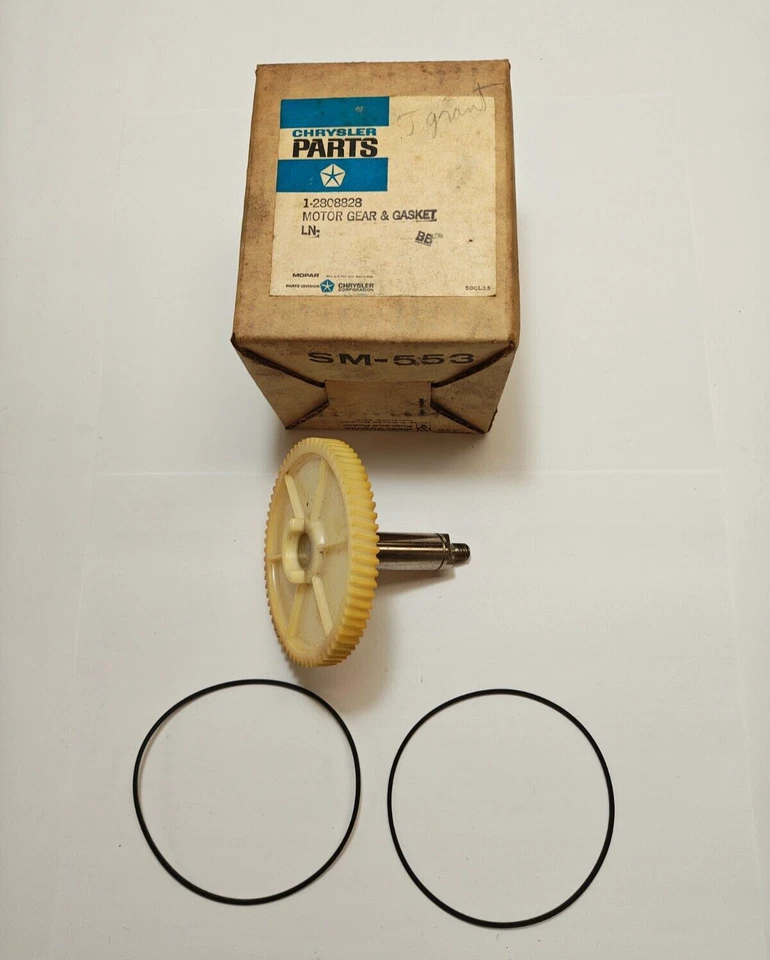 Plymouth Chrysler Dodge 1966-1968 limpiaparabrisas motor engranaje y junta 2808828 nuevo en stock Foto 3 de 4