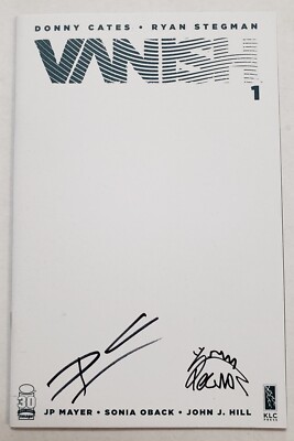 VANISH #1 BLANK VARIANT SIGNED BY DONNY CATES & RYAN STEGMAN IMAGE 2022