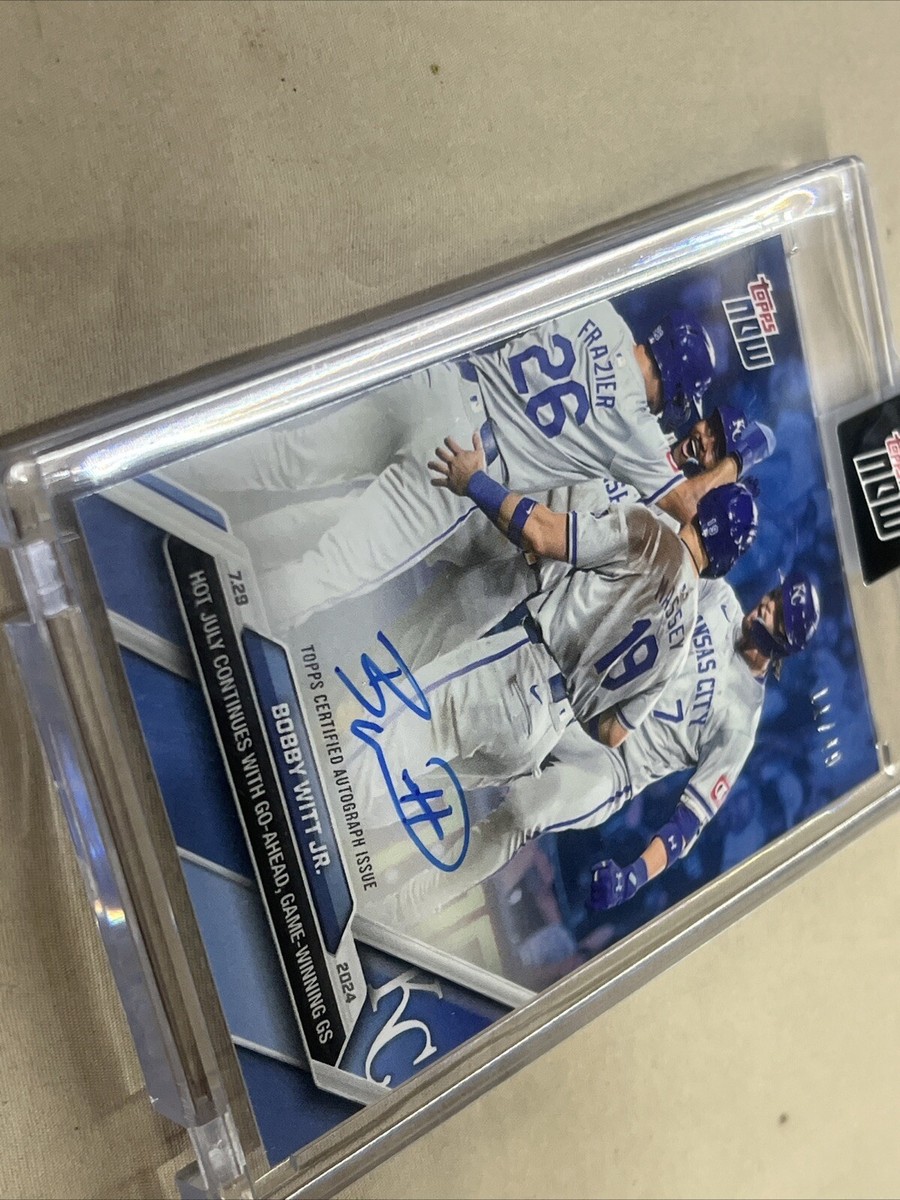 その他 PSA10 Topps Now Bobby Witt Jr Auto /49 BOBBY WITT JR /49 AUTO PSA 10 GEM MINT #492B ON CARD 2024