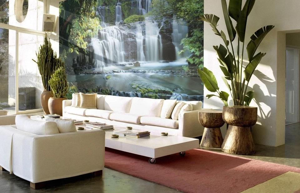 368x254cm Giant wall mural wallpaper Falls in the forest room decor art - Image 4 of 4