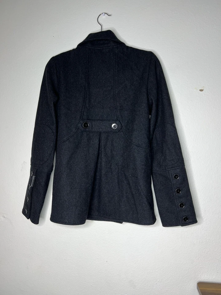 DC Women's Black peacoat JACKET Blazer Size M WOOL BLEND - Image 2 of 4