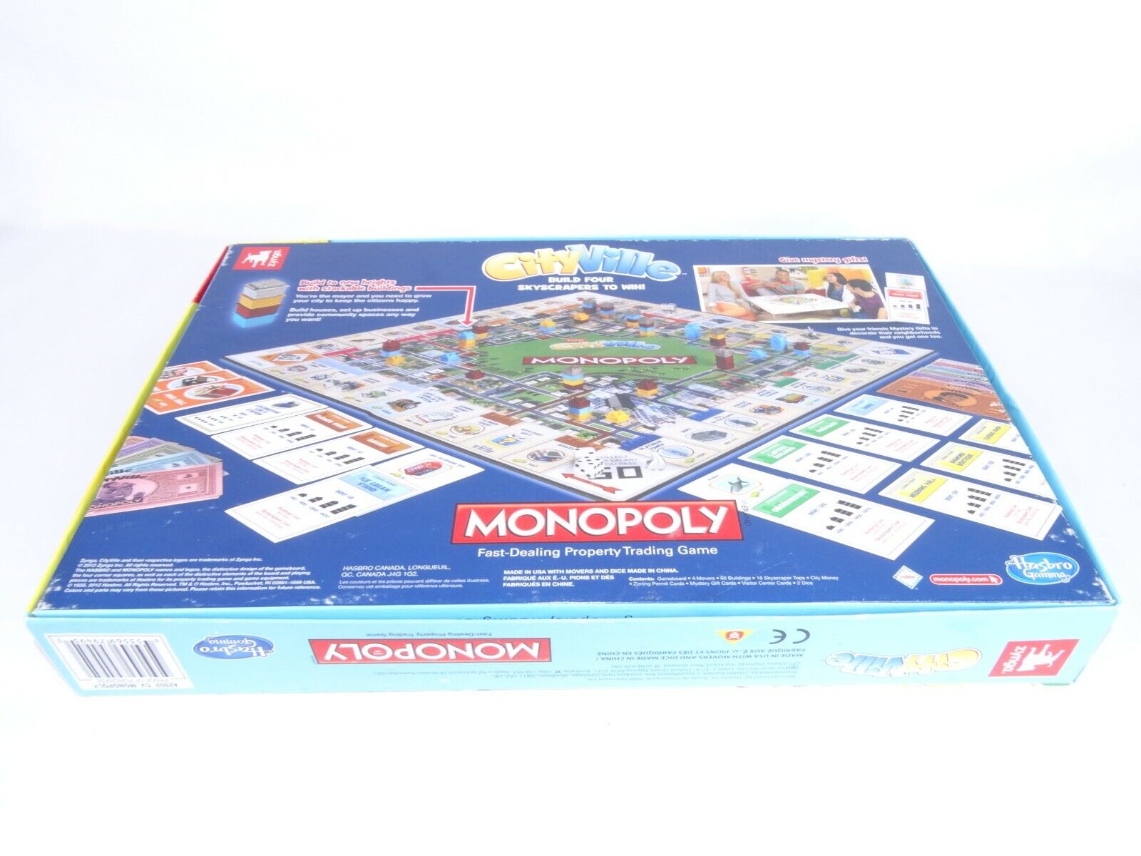 Jogo de tabuleiro Zynga Cityville Monopoly Novo Selado