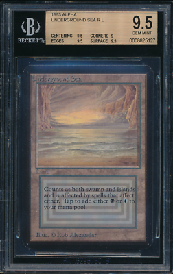 underground sea 【BGS鑑定品 9.5】リバイズド MTG MTG ALPHA UNDERGROUND SEA BGS 9.5 | eBay