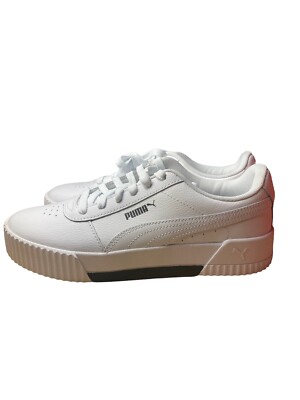 PUMA (GS) CARINA/ WHITE/BLACK/ 6.5C/ 37067711
