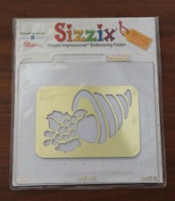 Provo Craft Ellison Sizzix Cornucopia Embossing Folder  38-9525 NEW NIP ak