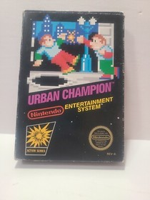 Urban Champion NES Nintendo Authentic Complete Black Box REV A CIB Game