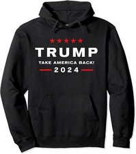 Donald Trump 2024 Take America Back Election Unisex Hooded Sweatshirt