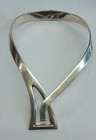 Vintage Taxco Mexico Sterling Silver Hinged Choker Necklace
