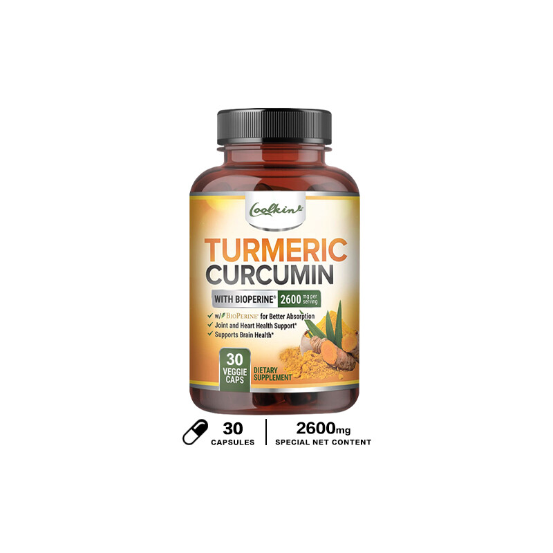 Turmeric Curcumin 2600mg-Highest Potency 95%-with BioPerine Black Pepper Extract - Foto 8