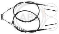 A.B.S. K10025 Seilzug, Feststellbremse Hinten FüR Opel
