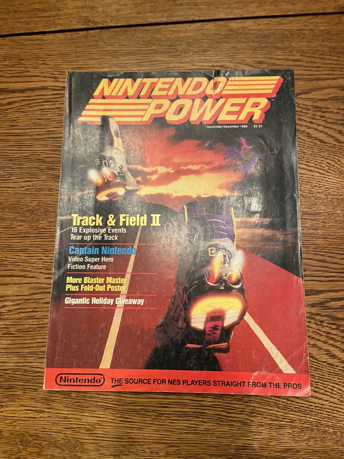 Nintendo Power Magazine Vol 3 Ft Track & Field II + Blaster Master