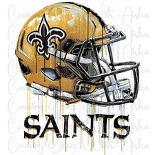 Sublimation Transfer Saints Football Ready To Press Heat Transfer