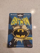 New Batman Logo Keychain Bendable Poseable DC Comics Key Chain Sealed