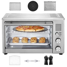 Countertop Convection Oven 28L Toaster Baker Bread 10-IN-1 1800W for Home Use