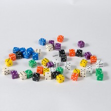 180 pieces 7mm in mix puzzle dice/eyes dice game dice by Frobis