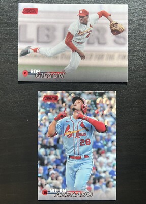 2023 Topps Stadium Club Nolan Arenado Bob Gibson RED FOIL Cardinals Lot #88 #233