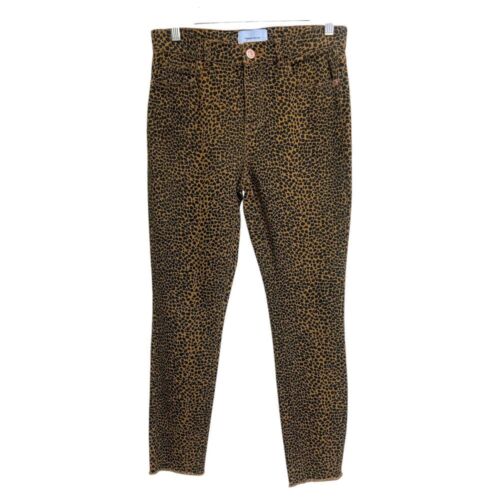 Current Elliott High Waist Stiletto Jeans Women's Size 26 Leopard Cheetah Ankle