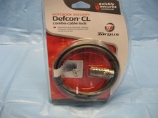 Targus Notebook Laptop Security Defcon CL PA410U Combo Cable Lock New Sealed